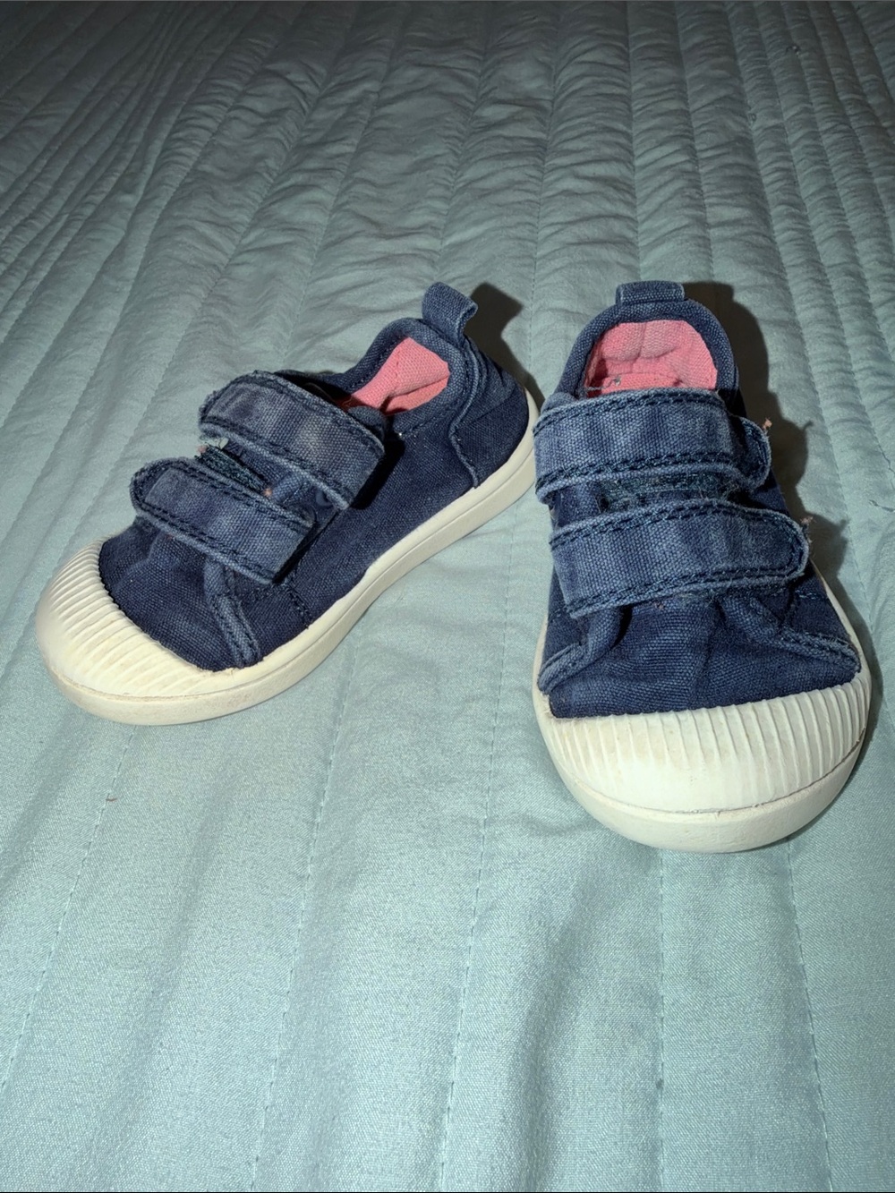 Navy Shimmer Canvas Sneakers